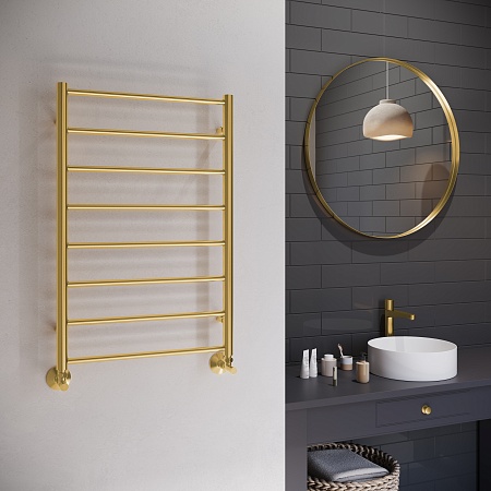 Аврора П8 500х800 Полотенцесушитель TERMINUS Брашированное золото Елабуга - фото 3 Аврора П8 500х800 Полотенцесушитель TERMINUS Брашированное золото Елабуга - фото 3